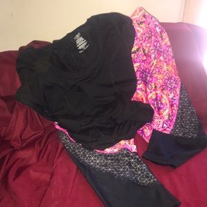 NWOT Yoga Pants and Black top